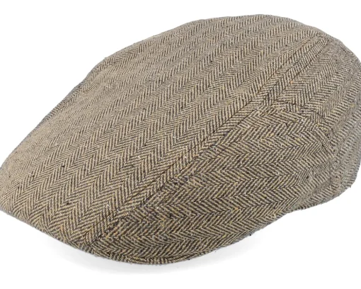 Best Stetson Ivy Silk/Cotton Tan Flat Cap -