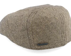 Best Stetson Ivy Silk/Cotton Tan Flat Cap -