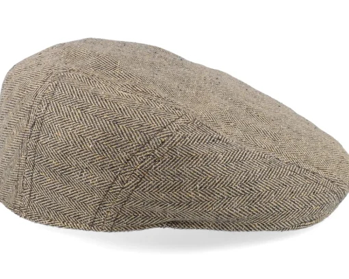 Best Stetson Ivy Silk/Cotton Tan Flat Cap -