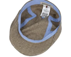 Best Stetson Ivy Silk/Cotton Tan Flat Cap -