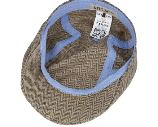 Best Stetson Ivy Silk/Cotton Tan Flat Cap -