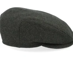 Flat Caps-Wigéns Ivy Slim Cap Ear Flap Olive Melange Flat Cap -