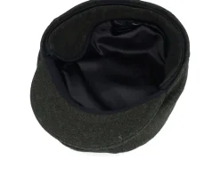 Flat Caps-Wigéns Ivy Slim Cap Ear Flap Olive Melange Flat Cap -