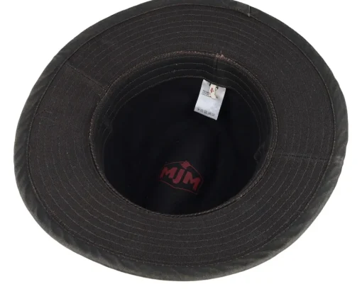 Clearance MJM Hats Jackson Canvas Cotton Black Fedora -