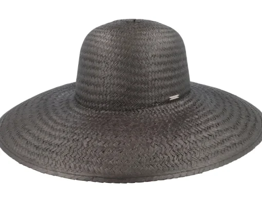 Straw Hat | Sun Hat-Brixton Janae Black Sun Hat -