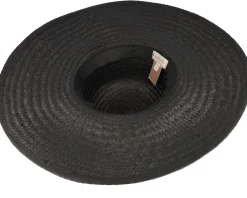 Straw Hat | Sun Hat-Brixton Janae Black Sun Hat -