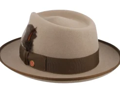 Fashion Mayser Jannes Wool Step/Brown Fedora -