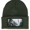 Outlet Public Domain Japan Beanie Olive Cuff - Green