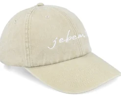 New Iconic Jebem Ti Script Washed Khaki Dad Cap -