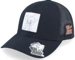 Trucker-Tom & Jerry Jerry Drawing Black Trucker -