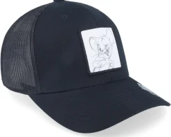 Trucker-Tom & Jerry Jerry Drawing Black Trucker -