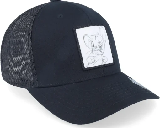 Trucker-Tom & Jerry Jerry Drawing Black Trucker -