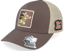 Best Tom & Jerry Jerry Looking Out Brown/Khaki Trucker -