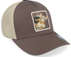 Best Tom & Jerry Jerry Looking Out Brown/Khaki Trucker -
