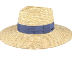 Straw Hat-Brixton Joanna Hat Honey/Joe Blue Straw Hat -