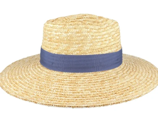 Straw Hat-Brixton Joanna Hat Honey/Joe Blue Straw Hat -