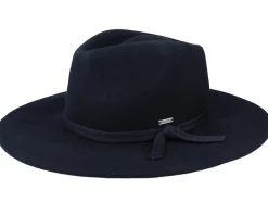 Traveler-Brixton Joanna Packable Hat Black Fedora -