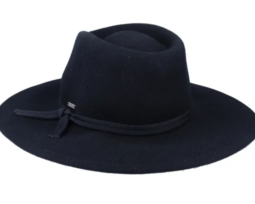Traveler-Brixton Joanna Packable Hat Black Fedora -