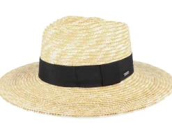 Best Brixton Joanna Short Brim Honey Straw Hat -