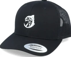 Trucker-Skillfish Jumping Fish Circle Black Trucker -