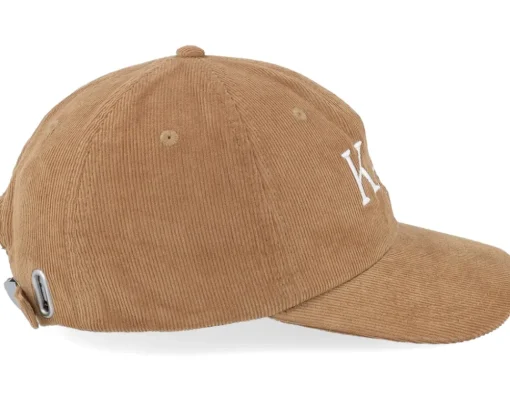 Hot Iconic Kaj Camel Heritage Cord Tan Dad Cap -