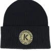 New Hatstore Kalmar HC Black/Gold Patch Black Oversized Cuff -