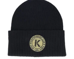 New Hatstore Kalmar HC Black/Gold Patch Black Oversized Cuff -