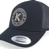 Trucker-Hatstore Kalmar HC Black/Stealth Grey Patch A-frame Black Trucker -