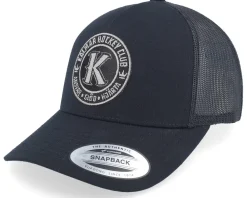 Trucker-Hatstore Kalmar HC Black/Stealth Grey Patch A-frame Black Trucker -