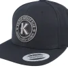 Snapback-Hatstore Kalmar HC Black/Stealth Grey Patch Black Snapback -