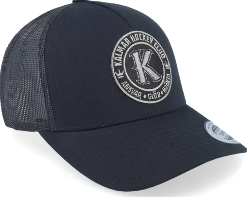 Trucker-Hatstore Kalmar HC Black/Stealth Grey Patch A-frame Black Trucker -