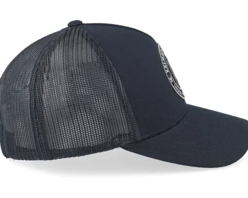 Trucker-Hatstore Kalmar HC Black/Stealth Grey Patch A-frame Black Trucker -