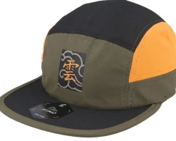 5-Panel-Kumo Kanji Box Cloud Cloudfit Olive/Black/Orange 5-Panel -