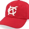 Dad Cap-American Needle Kansas City Monarchs Archive Legend Red Dad Cap -