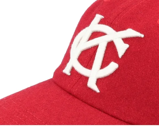 Dad Cap-American Needle Kansas City Monarchs Archive Legend Red Dad Cap -