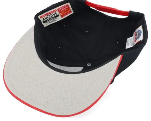 Snapback-American Needle Kc Monarchs Nl Archive 400 Black/Red Snapback -