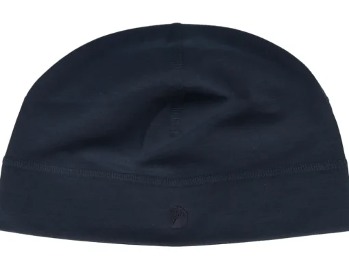 Traditional Beanies-Fjällräven Keb Fleece Hat Dark Navy Beanie - Blue