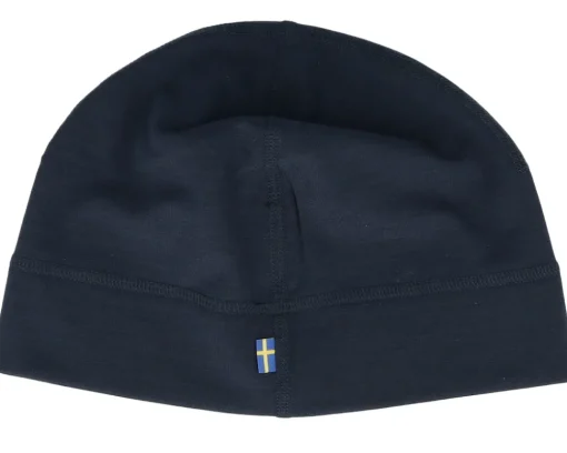 Traditional Beanies-Fjällräven Keb Fleece Hat Dark Navy Beanie - Blue