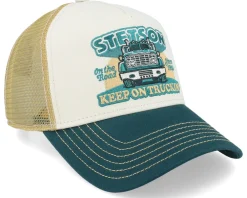 Trucker-Stetson Keep On Trucking Green/Sand Trucker -
