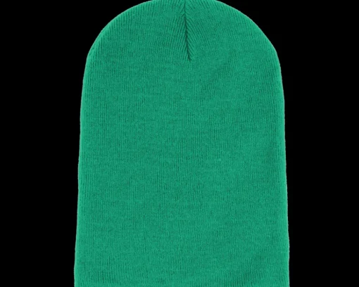 Long Beanies-Beechfield Kelly Green Long Blank Beanie -