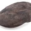 Fashion Stetson Kent Ef Pigskin Brown Earflap Flatcap -