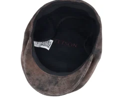 Fashion Stetson Kent Ef Pigskin Brown Earflap Flatcap -