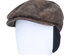 Fashion Stetson Kent Ef Pigskin Brown Earflap Flatcap -