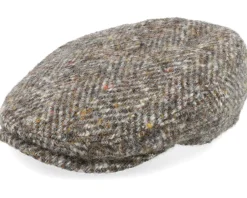 Online Stetson Kent Herringbone Grey Flat Cap -
