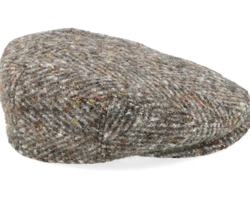 Online Stetson Kent Herringbone Grey Flat Cap -