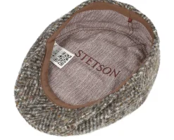 Online Stetson Kent Herringbone Grey Flat Cap -