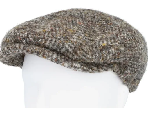 Online Stetson Kent Herringbone Grey Flat Cap -
