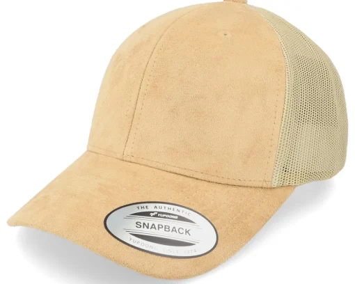 Best Yupoong Khaki Suede Trucker - Beige