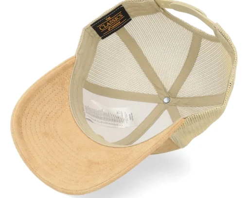 Best Yupoong Khaki Suede Trucker - Beige