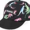Sale Headster Kids 0-6 Months Dino Short Brim Black Adjustable -